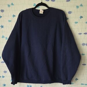 Hanes Men's Deep Blue Crewneck Sweater